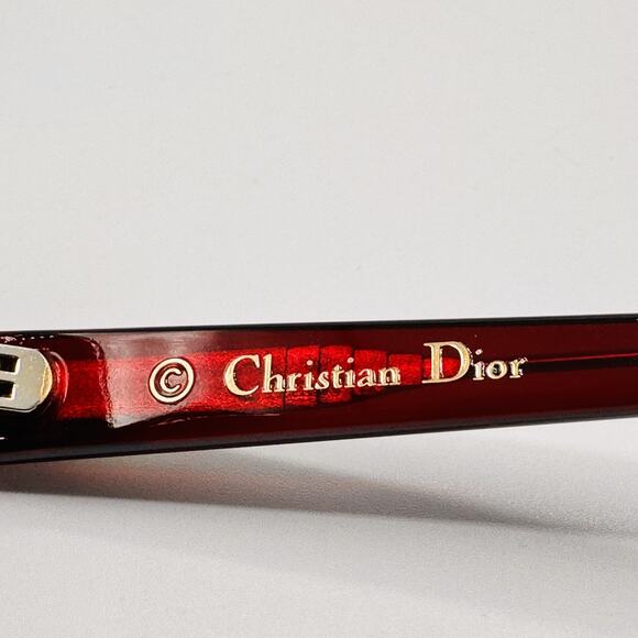 Dior Sunglasses Bianca OT5I7 Burgundy Pink Round Frame Gray Petrol Lens NEW main image 5